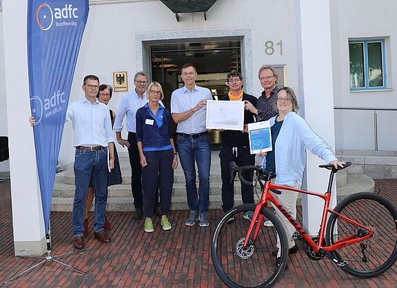 Bundesrechnungshof in Bonn ist Fahrradfreundlicher Arbeitgeber in Gold.
