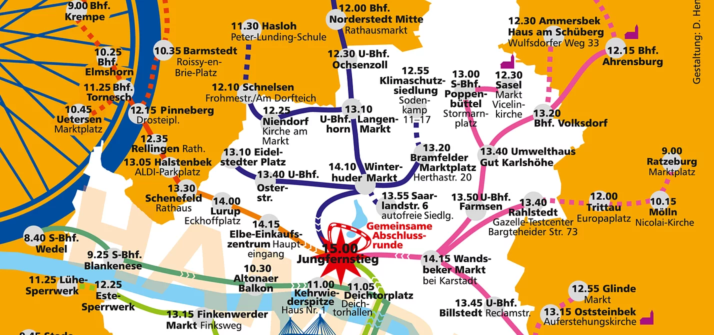Sternfahrt Routenplan Routenplan