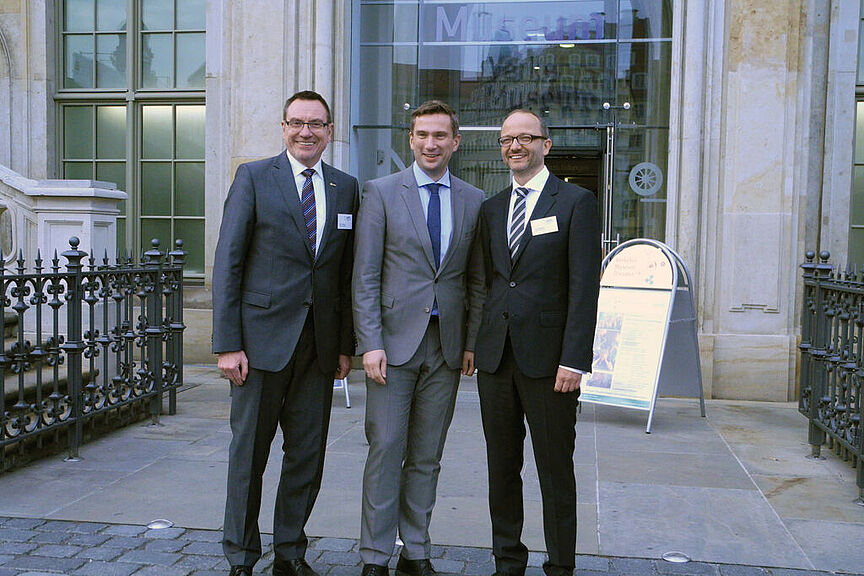 BHV Dresden 2015: Ulrich Syberg, Martin Dulig, Olaf Matthies BHV Dresden 2015: