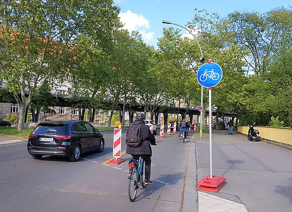 Pop-up-Bike-Lanes in Berlin-Kreuzberg