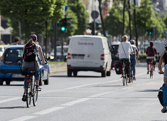 Verkehrsleistung von Fahrrad in Hessen verdreifacht
