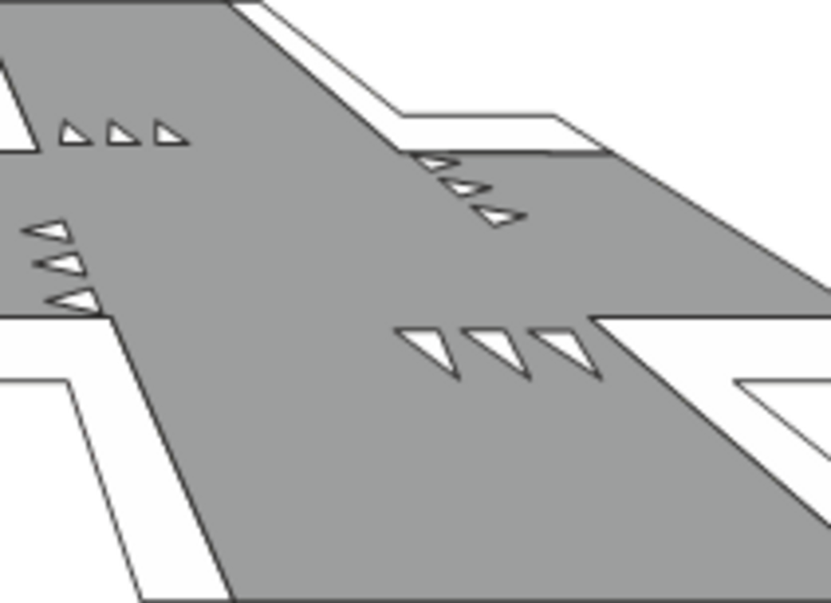 Fahrbahnmarkierung Haifischzähne Fahrbahnmarkierung Haifischzähne