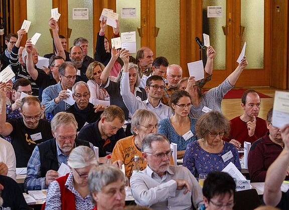 Die ADFC-Bundeshauptversammlung 2019 in Berlin. 
