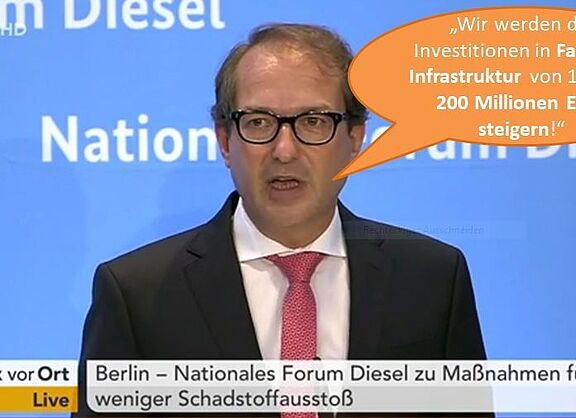 Alexander Dobrindt verspricht 200 Millionen für Fahrradinfrastruktur