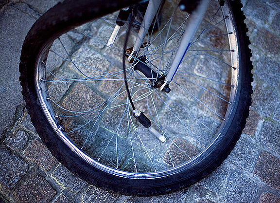 Verbogene Fahrradfelge