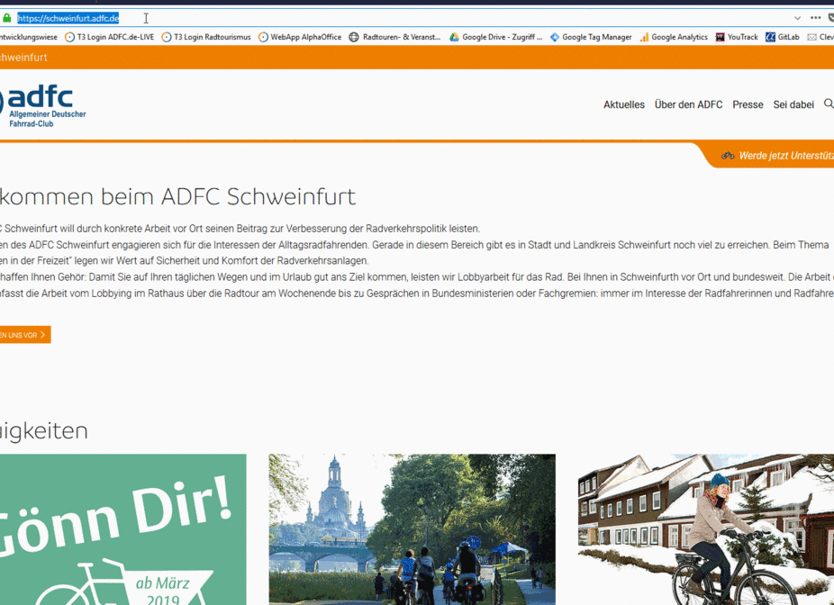 Login - Anleitung ADFC Gliederungswebsites Login - Anleitung ADFC Gliederungswebsites