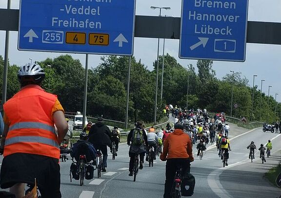 Fahrradsternfahrt Hamburg