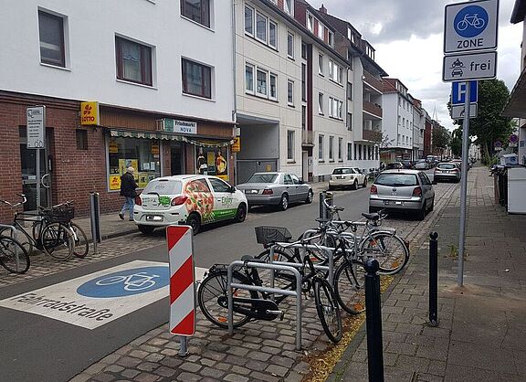Die Fahrradzone in der Bremer Neustadt