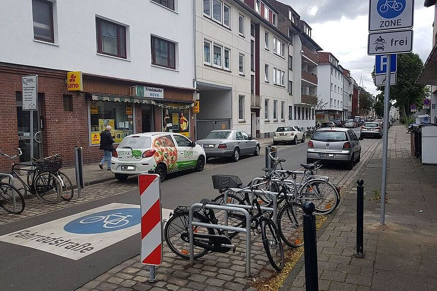 Die Fahrradzone in der Bremer Neustadt Die Fahrradzone in der Bremer Neustadt