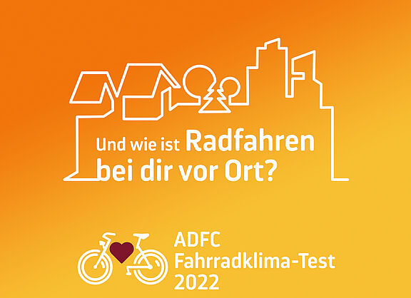Keyvisual ADFC-Fahrradklima-Test 2022