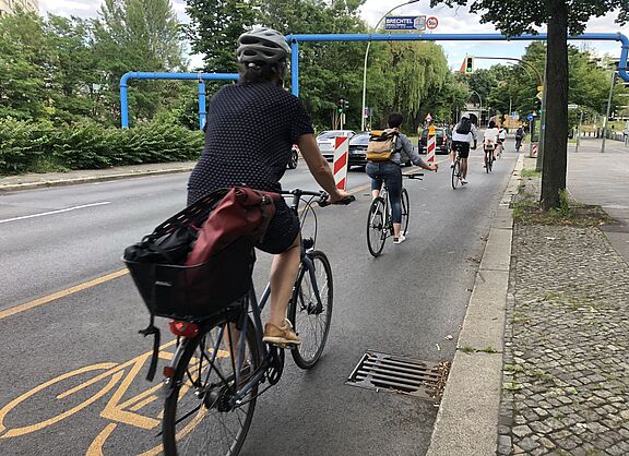 Popup-Bikelane in Berlin